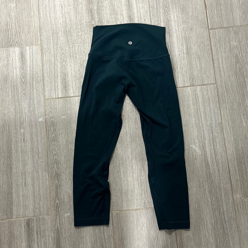Lululemon turqoise align crop leggings